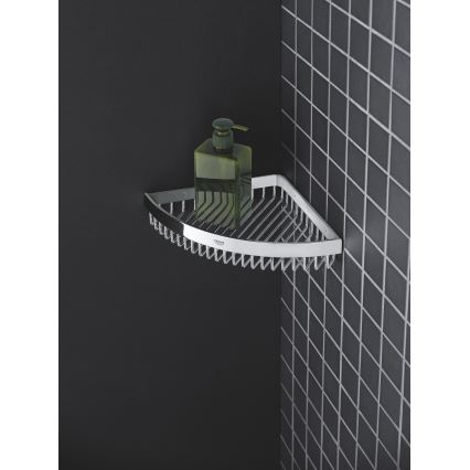 GROHE 40809000 - Draht-Seifenschale SELECTION CUBE 20 × 20 cm, glänzender Chrom