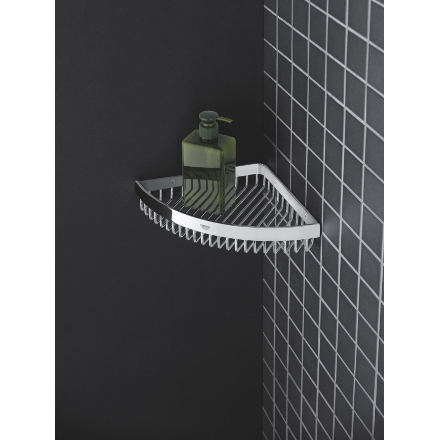 GROHE 40809000 - Porte-savon filaire SELECTION CUBE 20 × 20 cm chromé brillant