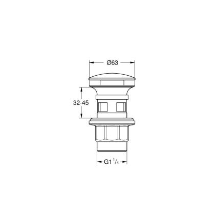 GROHE 40824000 - Set di scarico, finitura cromo lucido