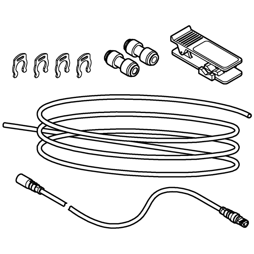 GROHE 40843000 - Verlängerungsset BLUE, glänzender Chrom