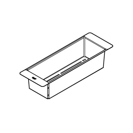 GROHE 40852SD0 - Égouttoir multifonction 450 × 150 × 100 mm en acier inoxydable