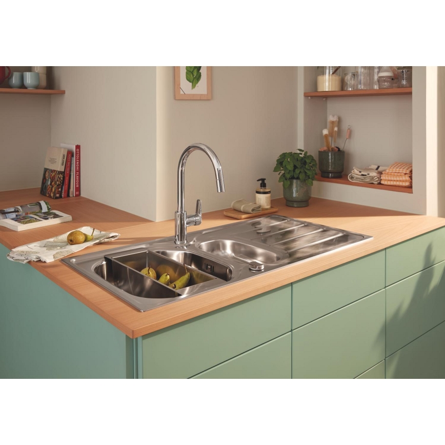 GROHE 40852SD0 - Égouttoir multifonction 450 × 150 × 100 mm en acier inoxydable
