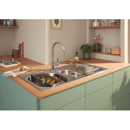 GROHE 40852SD0 - Multifunktionaler Abtropfkorb 450 × 150 × 100 mm, Edelstahl