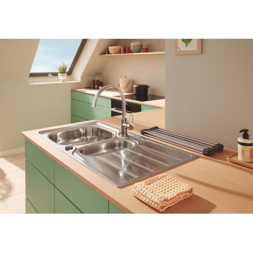GROHE 40856SD0 - Abtropfblech 450 × 348 mm, gebürsteter Edelstahl