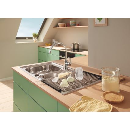 GROHE 40856SD0 - Gocciolatoio 450 × 348 mm, acciaio inox spazzolato