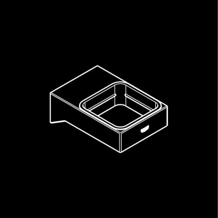 GROHE 40865000 - Halter SELECTION CUBE, glänzender Chrom