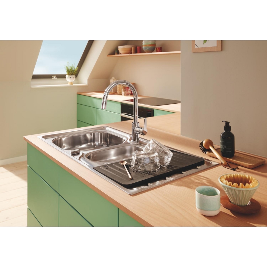 GROHE 40872K00 - Piano sgocciolatoio 450 x 250 mm ceramica/nero