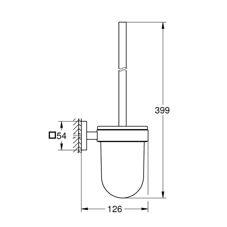 GROHE 40977000 - Kit de nettoyage pour WC START CUBE chrome brillant