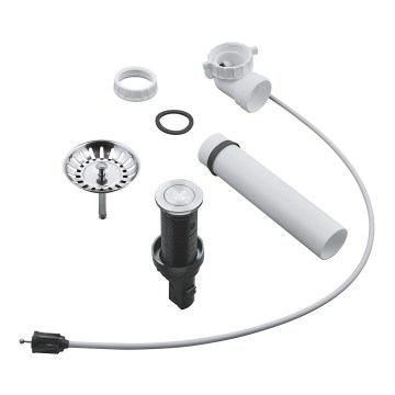 GROHE 40986SD0 - Garniture de vidage pour évier de cuisine Ø 35 mm, inox