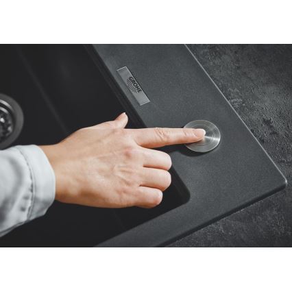 GROHE 40986SD0 - Set di scarico per lavelli da cucina Ø 35 mm in acciaio inox