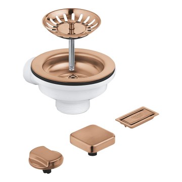 GROHE 40996DL0 - Kit de vidange pour éviers de cuisine en cuivre