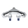 GROHE 41022000 - Robinet d'arrêt double EGGEMANN DN 15 chromé brillant