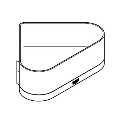 GROHE 41038000 - Bac de douche d'angle SELECTION, finition chromée brillante