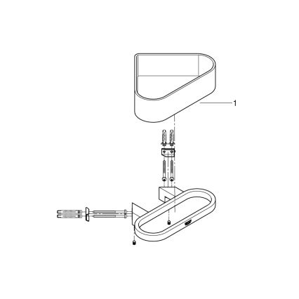 GROHE 41038000 - Piatto doccia angolare SELECTION cromo lucido