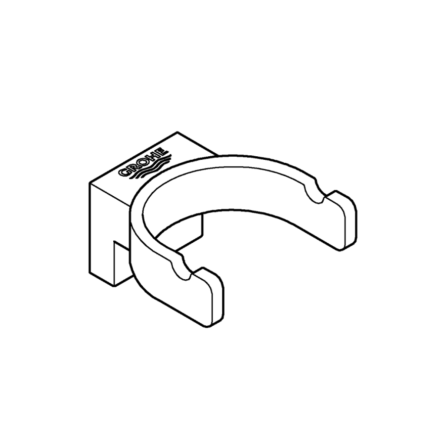 GROHE 41049000 - Doppelhaken SELECTION glänzender Chrom