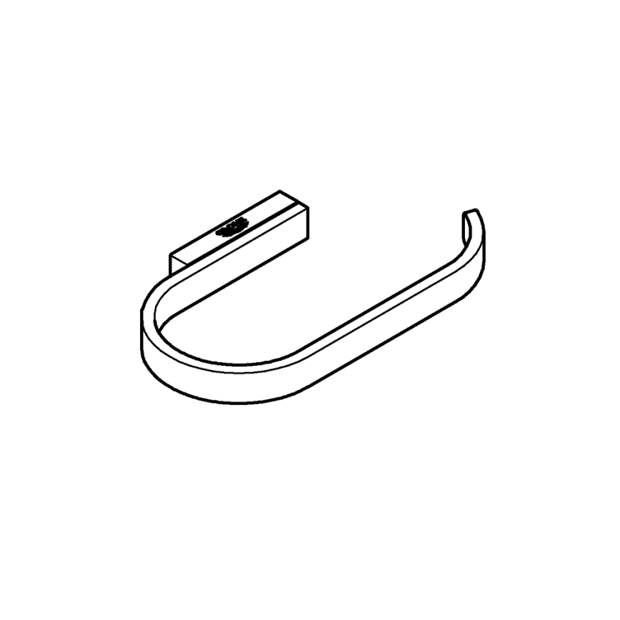 GROHE 41068DC0 - Porta carta igienica SELECTION 15,3 × 1,5 × 8,5 cm acciaio inox