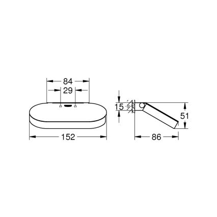 GROHE 41069000 - Porta carta igienica SELECTION cromo lucido