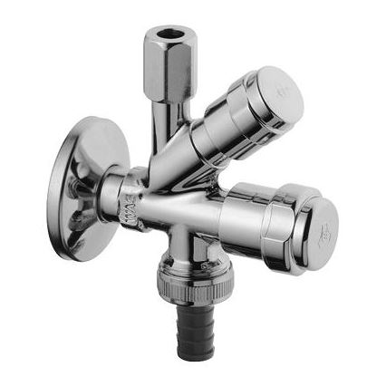 GROHE 41073000 - Kombi-Eckventil WAS 12” × 38” hochglänzend verchromt