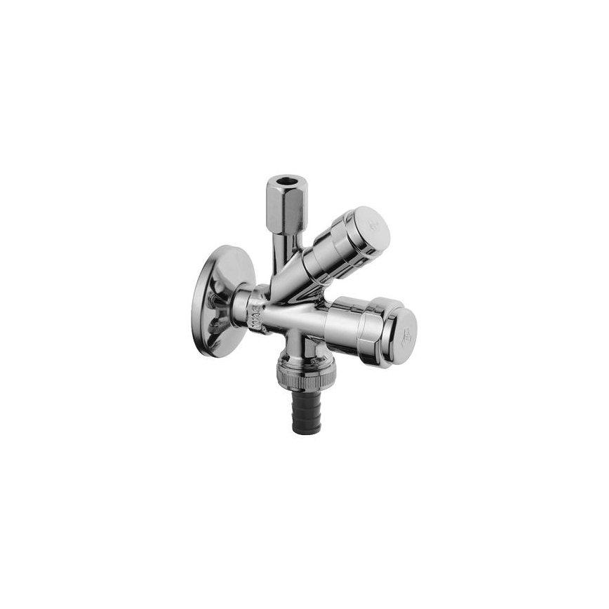 GROHE 41073000 - Vanne d'angle combinée WAS 12” × 38” chromé brillant