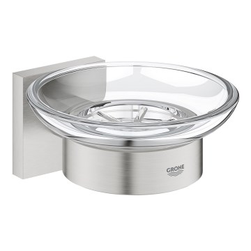 GROHE 41096DC0 - Portasapone START CUBE 110 x 56 x 125 mm in acciaio inox