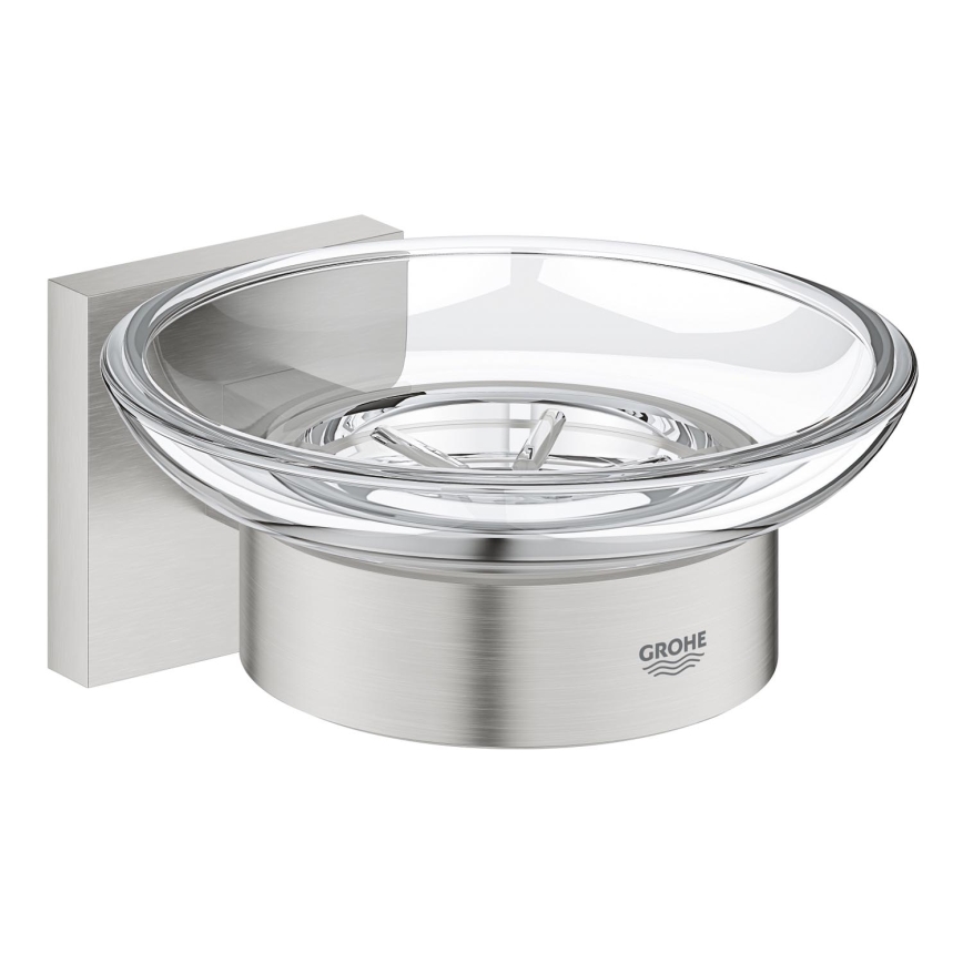 GROHE 41096DC0 - Porte-savon START CUBE 110 x 56 x 125 mm en acier inoxydable