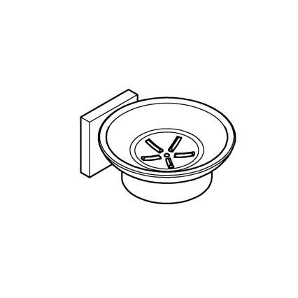 GROHE 41096DC0 - Porte-savon START CUBE 110 x 56 x 125 mm en acier inoxydable