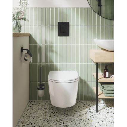 GROHE 411022430 - Porte-rouleau de papier toilette START CUBE noir