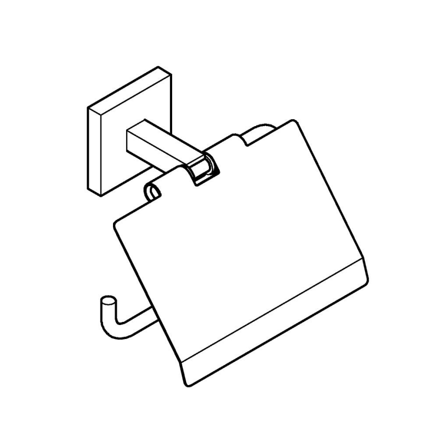 GROHE 41102DC0 - Support de papier toilette 60 x 110 x 111 en acier inoxydable