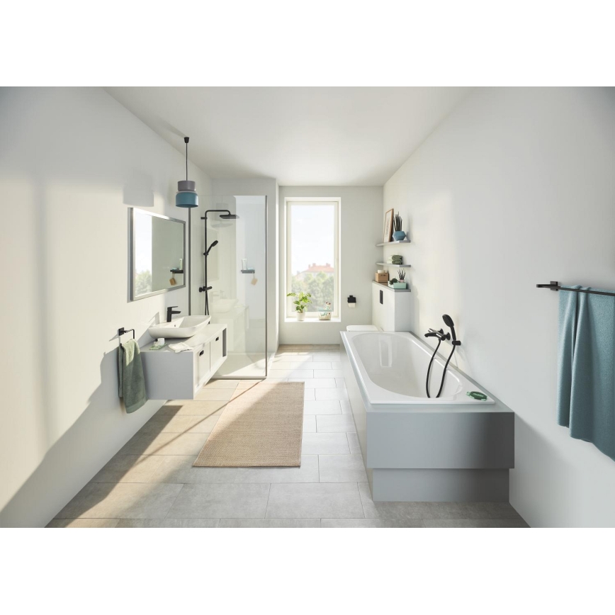 GROHE 411042430 - 2-armiger Handtuchhalter START CUBE 654 mm schwarz
