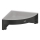 GROHE 411062430 - Mensola angolare per doccia ESSENTIALS 250 × 250 mm nera