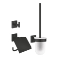 GROHE 411232430 - Set di accessori per WC 3 in 1 ESSENTIALS nero