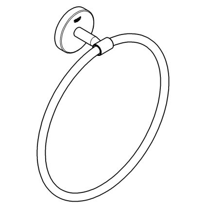 GROHE 41167000 - Porta asciugamani START COSMOPOLITAN, diametro 200 mm, cromo lucido