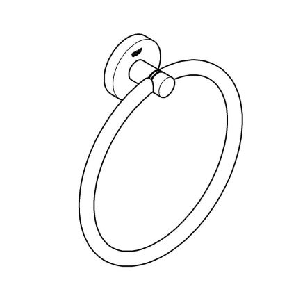GROHE 41174DC0 - Porte-serviettes START en acier inoxydable