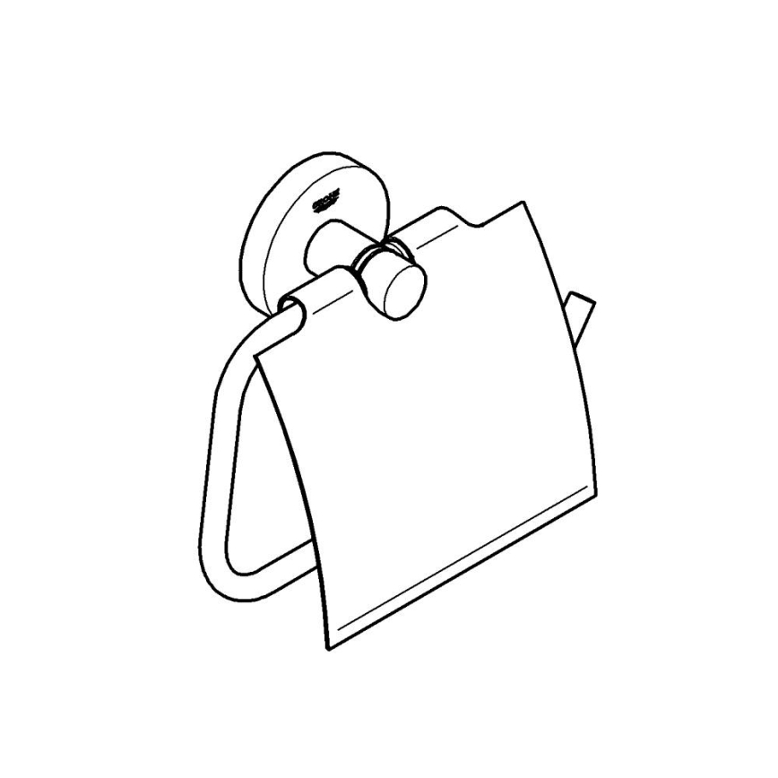 GROHE 41179DC0 - ESSENTIALS Toilettenpapierhalter, Edelstahl