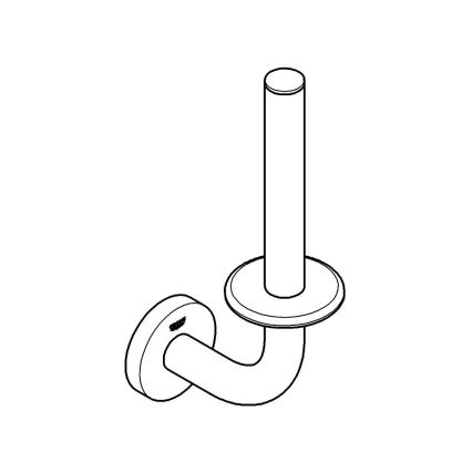 GROHE 411862430 - Porte-rouleau de réserve START 116 x 232 mm, noir