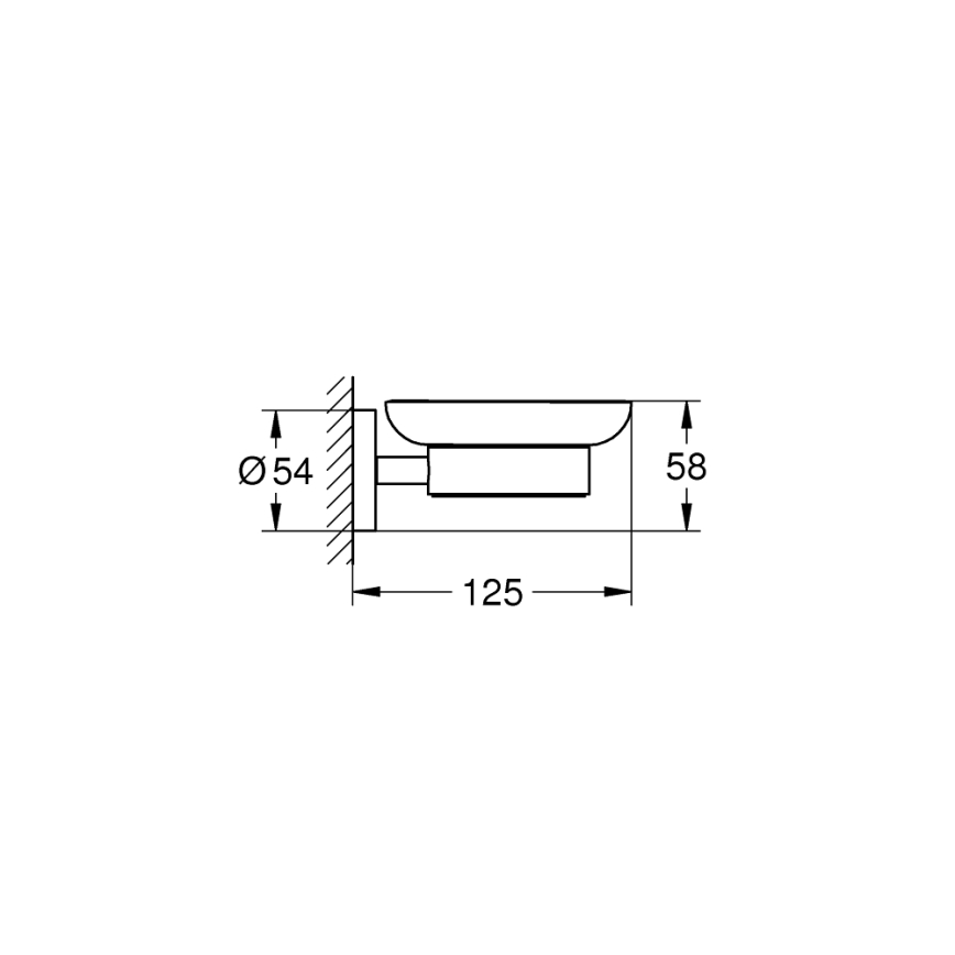 GROHE 41193000 - Porte-savon ESSENTIALS, chromé brillant