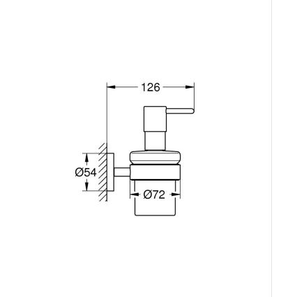GROHE 411952430 - Distributeur de savon liquide START 160 ml noir