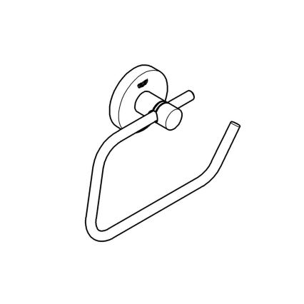 GROHE 412002430 - Porte-rouleau de papier toilette START 119 × 44 mm, noir