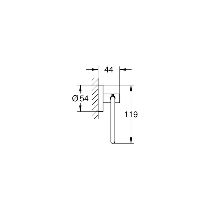 GROHE 41200DC0 - Porte-rouleau START en inox
