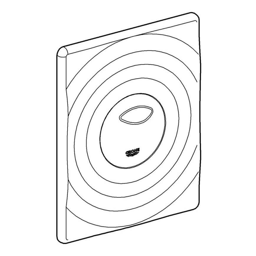 GROHE 42302SH0 - Plaque de commande SURF 156 × 197 mm blanche