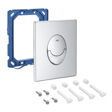 GROHE 42304000 - Betätigungsplatte SKATE AIR 156 × 197 mm, Hochglanz-Chrom