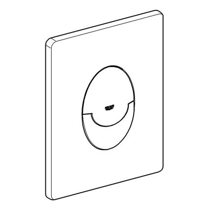 GROHE 42304000 - Plaque de commande SKATE AIR 156 × 197 mm chrome brillant