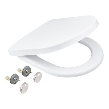 GROHE 42473000 - Abattant WC SOLIDO COMPACT blanc Duroplast