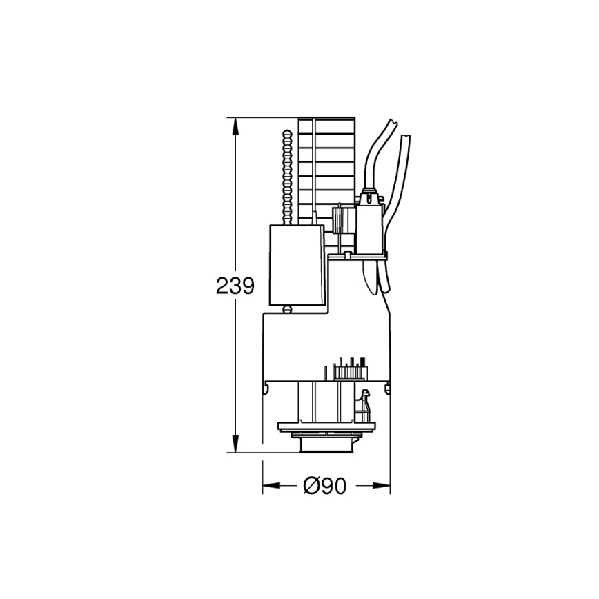 GROHE 42774000 - Soupape de vidange chromée, finition brillante