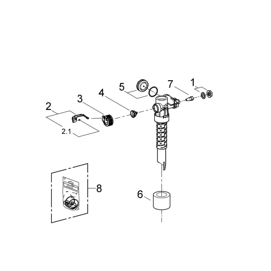 GROHE 43537000 - Füllventil, glänzender Chrom
