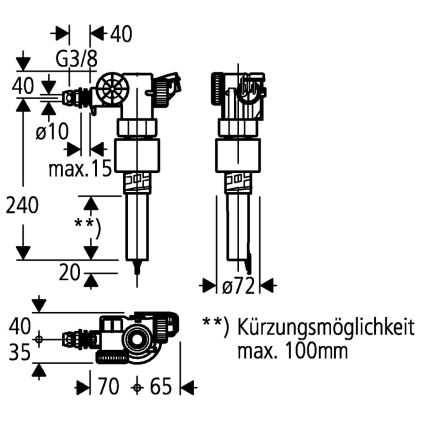 GROHE 43537000 - Vanne de remplissage blanche