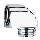 GROHE 45304000 - Raccordo a gomito per doccia DN 15 × DN 15, cromo lucido