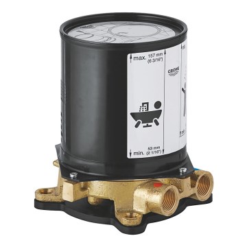 GROHE 45984001 - Ensemble d'encastrement DN 15 en laiton