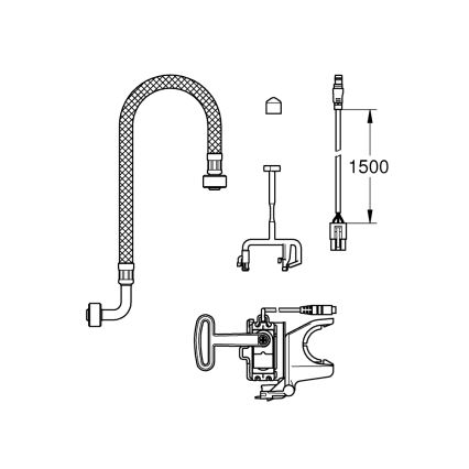 GROHE 46944001 - Set di installazione SENSIA ARENA bianco