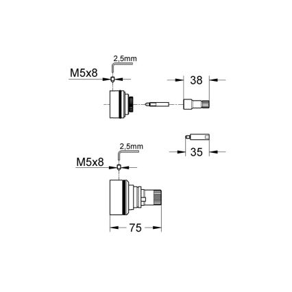 GROHE 47781000 - Set di prolunga 27,5 mm